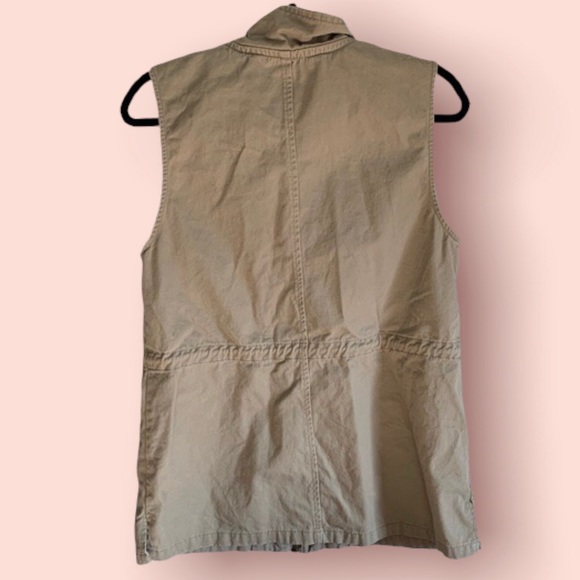 Buckle Daytrip Kaki Utility Vest Snap Closure Small - Picture 2 of 5